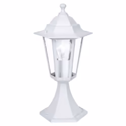 EGLO LATERNA 5, Colonna/Luce a lampione da esterno, Bianco, Vetro, IP44, I, Trasparente