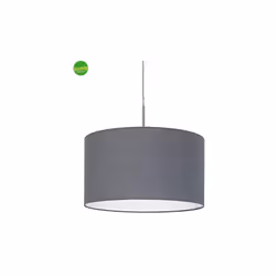 EGLO Pasteri, Supporto flessibile, Grigio, Nichel, Grigio, Nichel, Tessuto, Acciaio, Rotondo, IP20