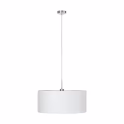EGLO Pasteri, Supporto flessibile, Nichel, Bianco, Bianco, Tessuto, Acciaio, Tessuto, Interno
