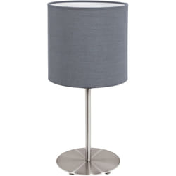 EGLO Pasteri lampada da tavolo E27 Grigio, Nichel