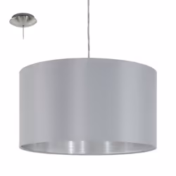 EGLO MASERLO, 1 lampadina(e), E27, IP20, Grigio, Argento