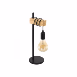 EGLO Townshend, Nero, Legno, Metallo, Legno, Soggiorno, II, E27, 1 lampadina(e)