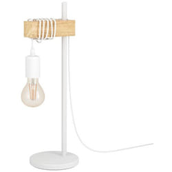 Lampada da Tavolo Townshend in Legno Vintage Eglo Colore: Bianco