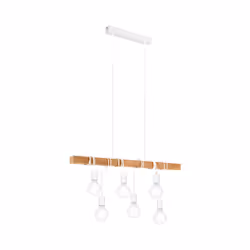 EGLO Townshend, Supporto flessibile, Bianco, Legno, Acciaio, Legno, Soggiorno, Interno, I