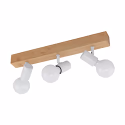 EGLO Townshend 3, Faretto da incasso, E27, 3 lampadina(e), 220-240 V, Bianco, Legno