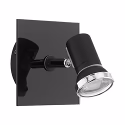 EGLO TAMARA 1, 1 lampadina(e), GU10, IP44, Nero, Cromo, Acciaio