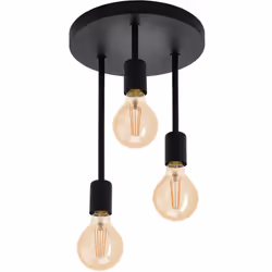 EGLO Wilmcote, 3 lampadina(e), E27, IP20, Nero