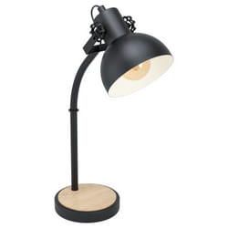 EGLO Lubenham lampada da tavolo E27 Nero, Marrone