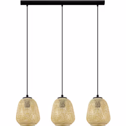 EGLO DEMBLEBY, Nero, Legno, Nero, IP20, I, 3 lampadina(e), E27