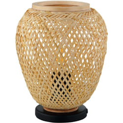 EGLO DEMBLEBY lampada da tavolo E27 40 W Nero, Legno