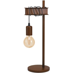 EGLO Townshend 4 lampada da tavolo E27 Marrone