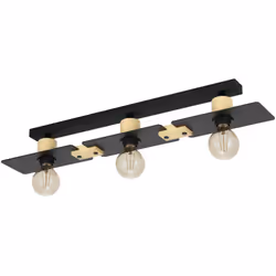 EGLO 43751, 3 lampadina(e), E27, IP20, Nero, Marrone
