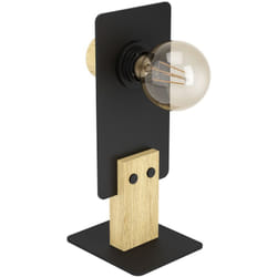 EGLO 43754 lampada da tavolo E27 40 W Nero, Marrone