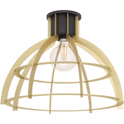Collezione STILLINGTON ILLUMINA CON RAFFINATEZZA La plafoniera STILLINGTON ha un paralume rotondo con elementi di lamina meta ...