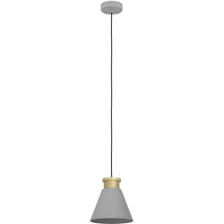 Eglo - Lampadario a Sospensione Vintage Twicken Acciaio Grigio Oro 1 Luce E27