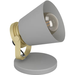 Eglo - Lampada Da Tavolo Vintage Twicken Acciaio Grigio 1 Luce E27