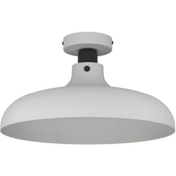 Plafoniera Vintage Matlock Acciaio Grigio 1 Luce E27
