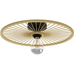Eglo - Plafoniera Vintage Leominster Acciaio Nero 1 Luce E27