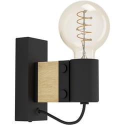 Applique Vintage Bailrigg Acciaio Nero 1 Luce E27