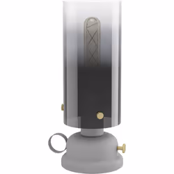 Collezione GARGRAVE RICHIAMA LA TUA LUCE La lampada da tavolo GARGRAVE Vintage - Decò ha una struttura in Acciaio Grigio con  ...