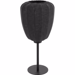 Collezione BARLASTON LO STILE SENZA TEMPO La lampada da tavolo BARLASTON Vintage - Decò ha una struttura in Acciaio Nero con ...