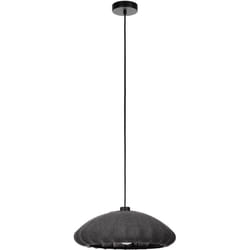 Lampadario A Sospensione Vintage Barlaston Acciaio Nero Grigio 1 Luce E27