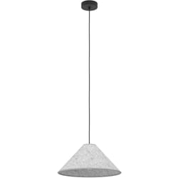 Eglo - Lampadario a Sospensione Vintage Alsager Acciaio Nero Grigio 1 Luce E27
