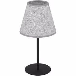 Collezione ALSAGER LO STILE SENZA TEMPO La lampada da tavolo ALSAGER Vintage - Decò ha una struttura in Acciaio Nero con diff ...