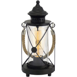 Eglo - Lampada Da Tavolo Vintage Bradford Acciaio Nero 1 Luce E27