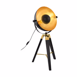 EGLO Covaleda, Nero, Oro, Soggiorno, Acciaio, Legno, E27, 1 lampadina(e), 60 W