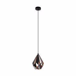 EGLO 49997, Supporto flessibile, Nero, Rame, Nero, Rame, Acciaio, Camera da letto, Nero