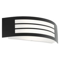 Applique led da esterno Eglo leiros' nero 25w