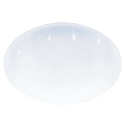 Eglo - plafoniera led da interno 'pogliola-s' bianco effetto stellato 4000k 31 cm