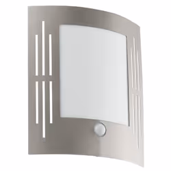 EGLO CITY, Illuminazione da parete da esterno, Acciaio inox, Acciaio inox, IP33, Entrata, Giardino, Cortile, I