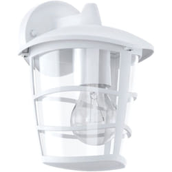 Eglo - Applique Esterno Moderna Aloria Alluminio Bianco Policarbonato Trasp 1 Luce E27