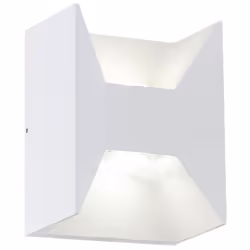 EGLO MORINO, Illuminazione da parete da esterno, Bianco, Alluminio, IP44, Entrata, Garage, Giardino, Cortile, 2 lampadina(e)