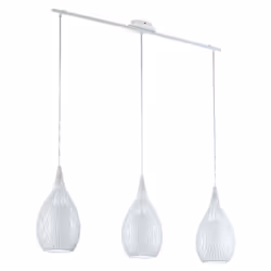 EGLO Razoni, Supporto flessibile, Bianco, Bianco, Vetro, Acciaio, Vetro, Interno