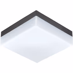 EGLO SONELLA, Illuminazione a parete/soffitto da esterno, Antracite, Plastica, IP44, I, Bianco