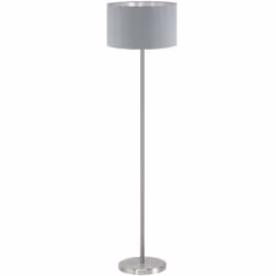 EGLO MASERLO, Grigio, Nichel, Argento, Soggiorno, Tessuto, Acciaio, IP20, II, E27