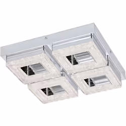 EGLO Fradelo, 3000 K, 400 lm, IP20, Cromo, Trasparente