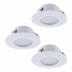 EGLO Pineda, Faretto da incasso, Lampadina/e non sostituibile/i, LED, 6 W, 3000 K, Bianco