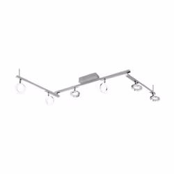 EGLO Cardillio 1, Faretto d'illuminazione da superficie, Lampadina/e non sostituibile/i, 3000 K, 400 lm, 220-240 V, Alluminio ...