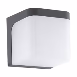 EGLO JORBA, Illuminazione da parete da esterno, Antracite, Plastica, IP44, I, Bianco