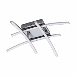 EGLO Nevado, LED, Lampadina/e non sostituibile/i, 3000 K, 470 lm, IP20, Cromo, Bianco