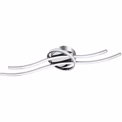 EGLO Selvina, LED, Lampadina/e non sostituibile/i, 3000 K, 650 lm, Cromo, Bianco
