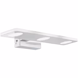 EGLO Cabus, Superficie, 3000 K, IP44, Cromo, Acciaio satinato