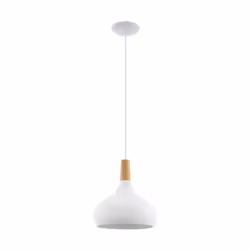EGLO Sabinar, Supporto flessibile, Bianco, Legno, Bianco, Legno, Acciaio, II, 1 lampadina(e)