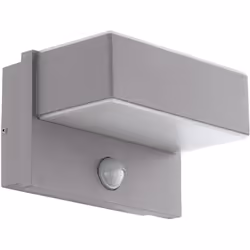 EGLO AZZINANO, Illuminazione da parete da esterno, Argento, Plastica, IP44, I, Bianco