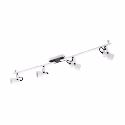 EGLO 97374, Faretto d'illuminazione da superficie, GU10, 4 lampadina(e), LED, 400 lm, Nero, Bianco