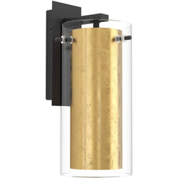Eglo - Applique Contemporanea Pinto Gold Acciaio Nero 1 Luce E27